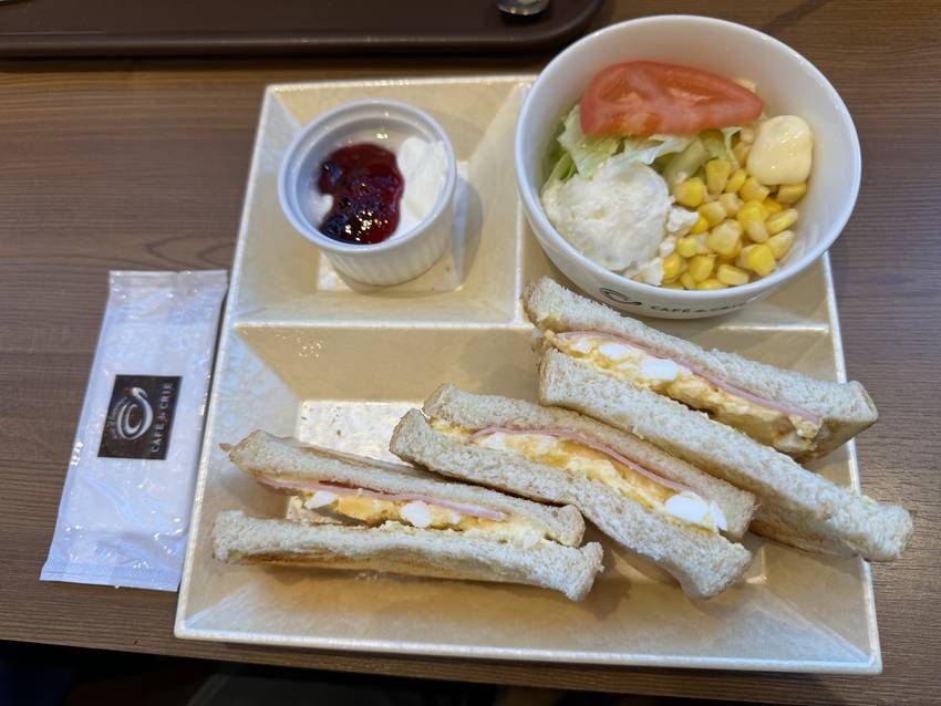 Breakfast in Tokyo.