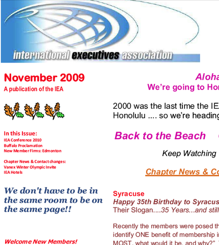 International Executives Newslet...