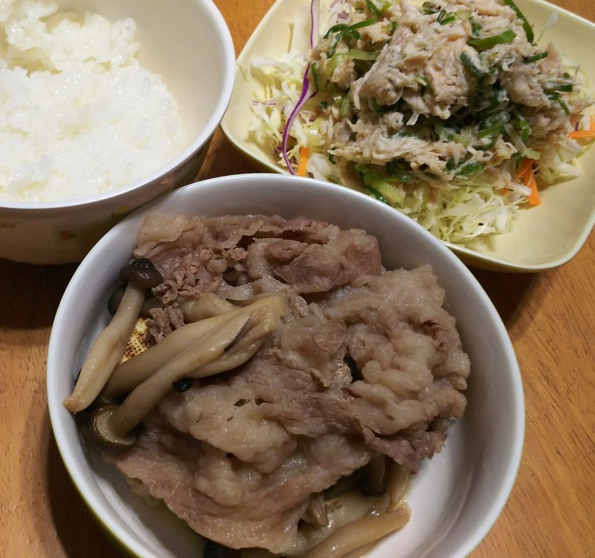肉豆腐と鳥ハム
