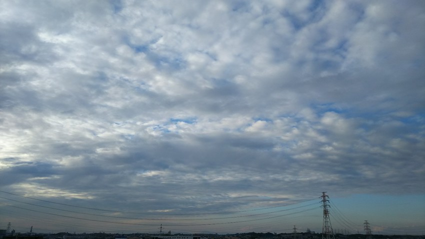 今日の空。